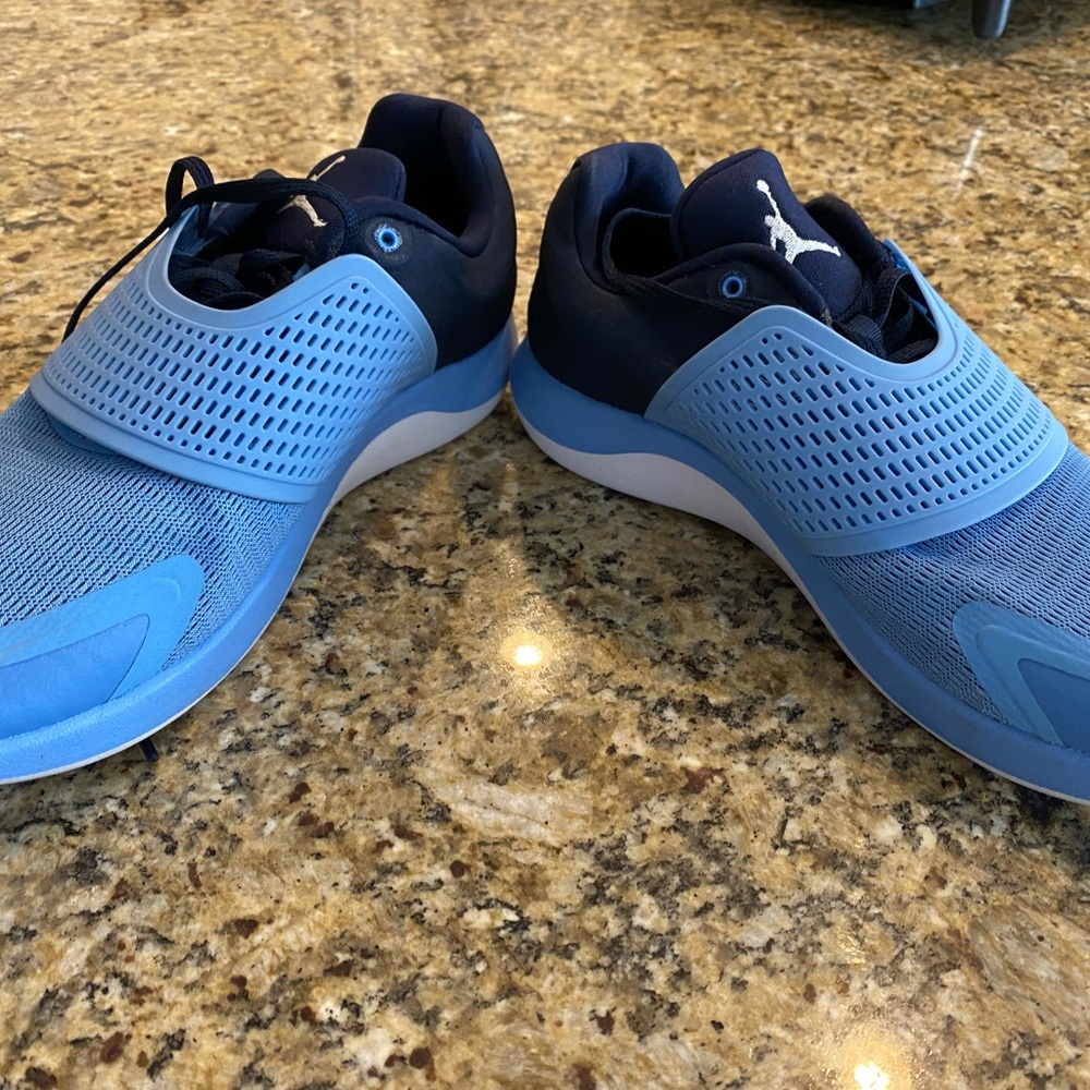 UNC Nike Blue Athletic Slip-On Shoes